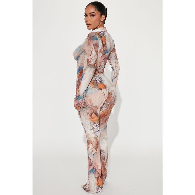 Gisella Pant Set - Sand/Combo