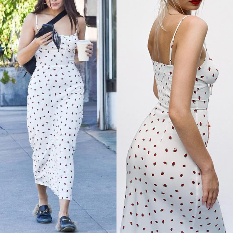 Tanming Womens Floral Dress Low-Cut Square Neck Spaghetti Strap Tie Bodycorn 90S Y2K Sun Dresses