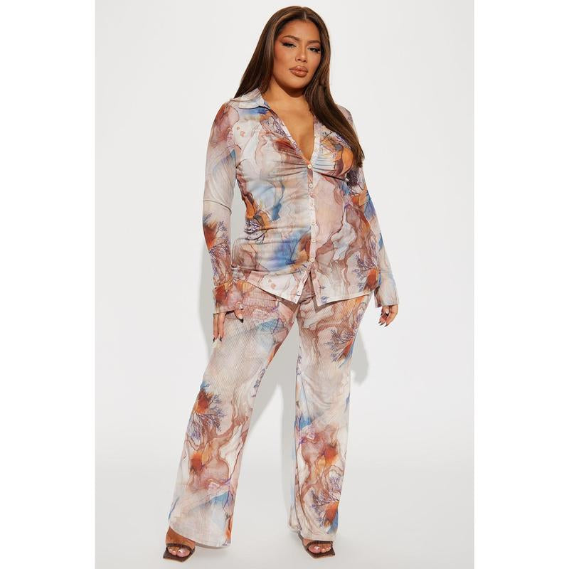 Gisella Pant Set - Sand/Combo