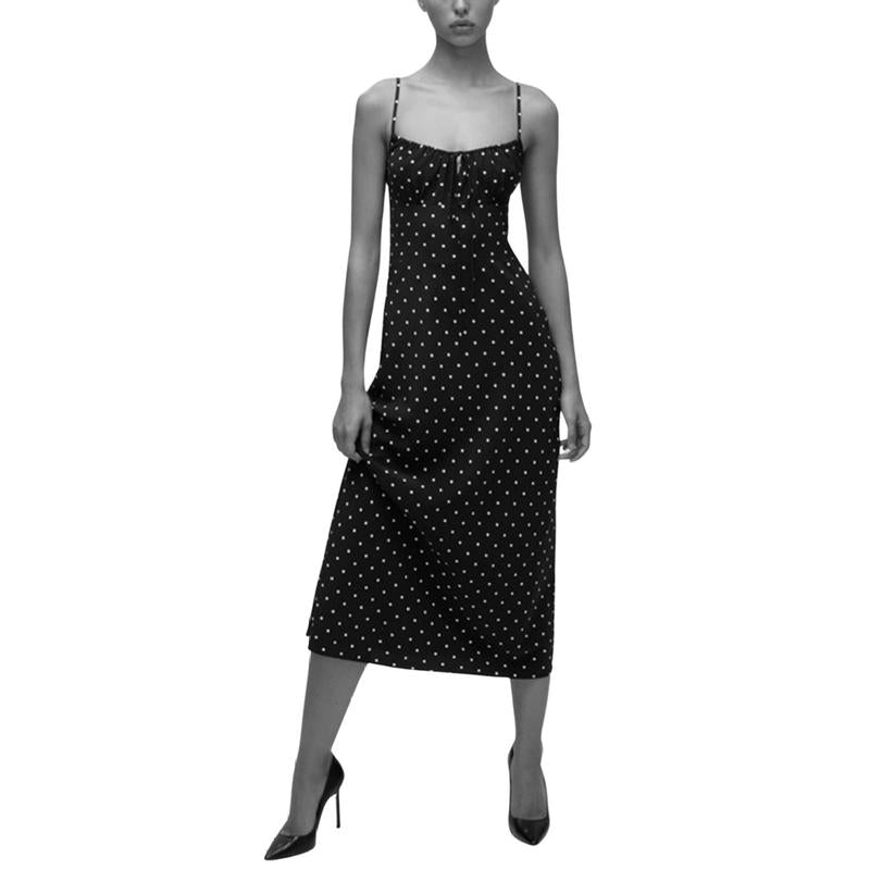 Tanming Womens Floral Dress Low-Cut Square Neck Spaghetti Strap Tie Bodycorn 90S Y2K Sun Dresses