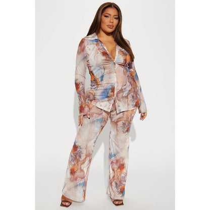 Gisella Pant Set - Sand/Combo